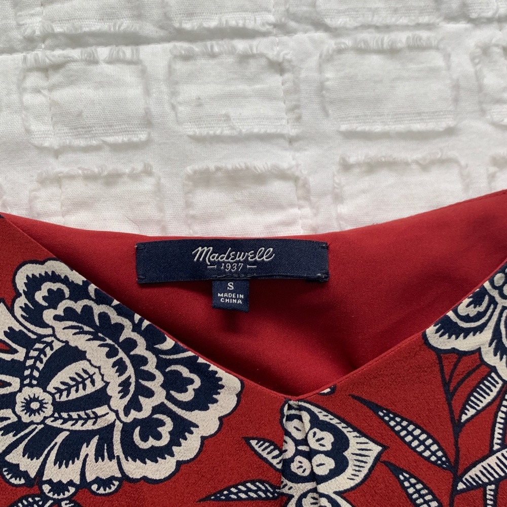 Madewell floral Italian silk dress - Picture 5 of 8